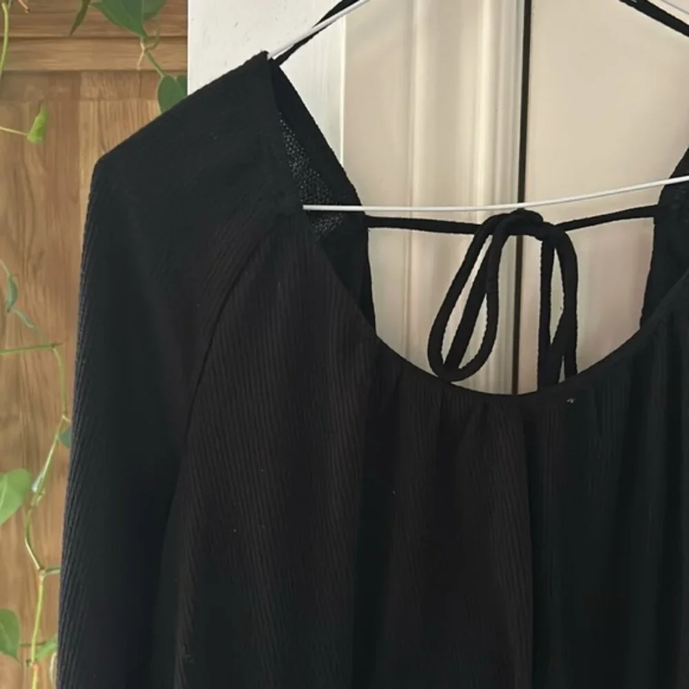 NEW FREE PEOPLE we the free bondi thermal in black xs